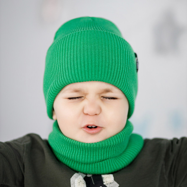 М'який в'язаний хомут "Рубчик Віскоза" one size