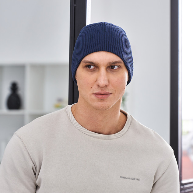 Одношарова в'язана шапка "Саймон" ONE SIZE