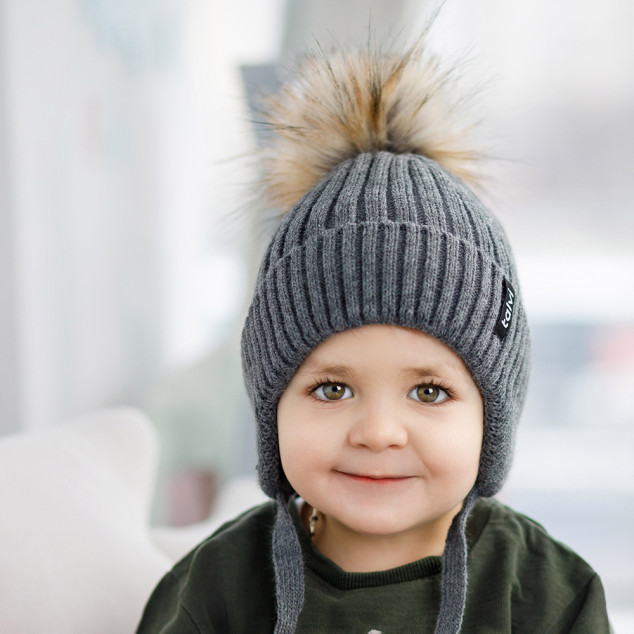 Зимова шапка з помпоном "Аміго" 52-54рр